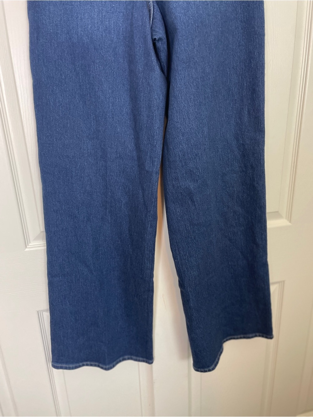 SPANX SPANXshape Authentic Stretch Wide Leg Jeans Percy Wash NWT Medium Tall - Picture 8 of 12